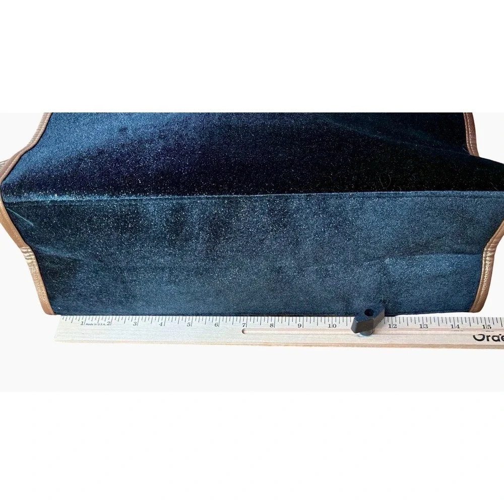 Jimmy Choo Parfums Tote‎ Black Velvet Gold Trim and sparkle Large Shopper Bag